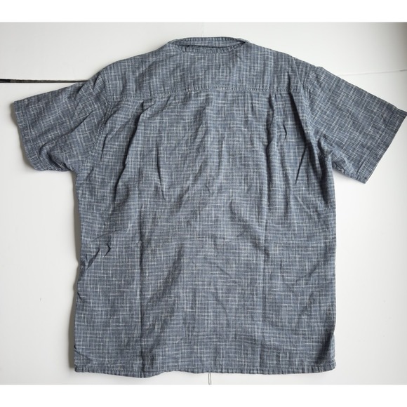 Patagonia Men's Back Step Shirt Sz L Blue Plaid Hemp Organic Cotton Button Up - Picture 9 of 9